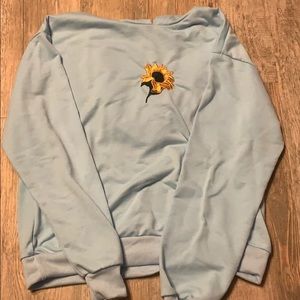 ROMWE/SHEIN hoodie with sunflower!